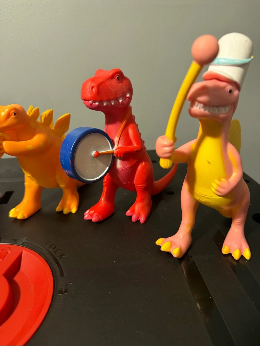 Vintage ANKYO dinisaur marching band figure set of 6